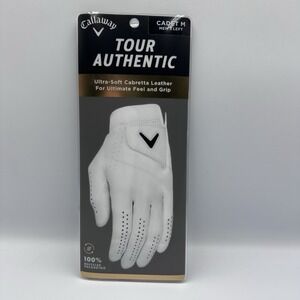Callaway Tour Authentic Cadet Golf Glove, Men's Left, Medium, Cabretta Leather
